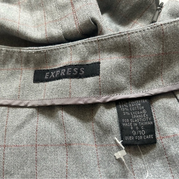 Express grey plaid shirt - Picture 6 of 8